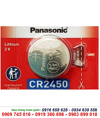 Pin 3v Lithium Panasonic CR2450 chính hãng Panasonic Made in Indonesia